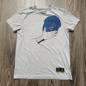 BASEBALLISM America's Brand Gray Chicago Cubs MLB Baseball T-Shirt Size Medium